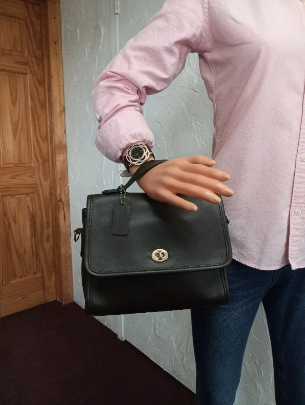Coach Court Bag, 1996 Dark Brown Vintage, 30 Years Old, #9870